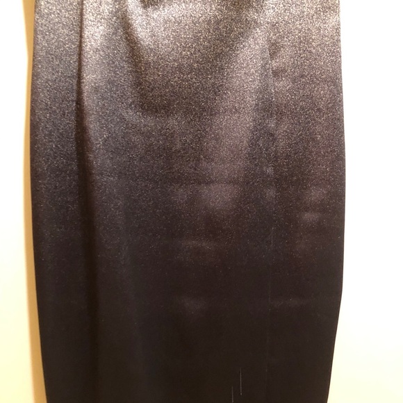 KAREN MILLEN BLACK AND WHITE BALAYAGE SATIN-LIKE TANK DRESS - Picture 9 of 16